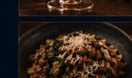 En maträtt serverad på Bar Bastion.